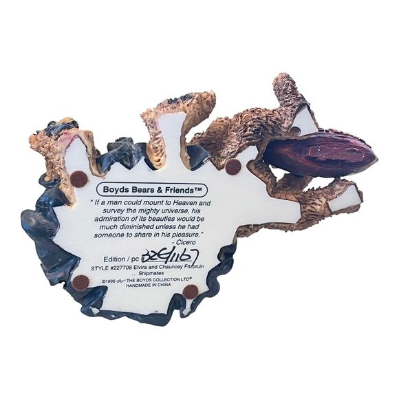 NEW Boyd's Bears SHIPMATES FIGURINE Elvira Chauncey Fitzbruin Boat Nautical BOX - Picture 5 of 7